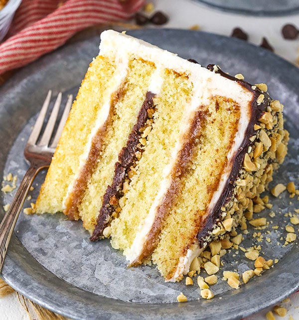 layered cake slice