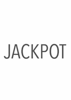 A Plain White Background Behind Gray Text That Says "Jackpot"